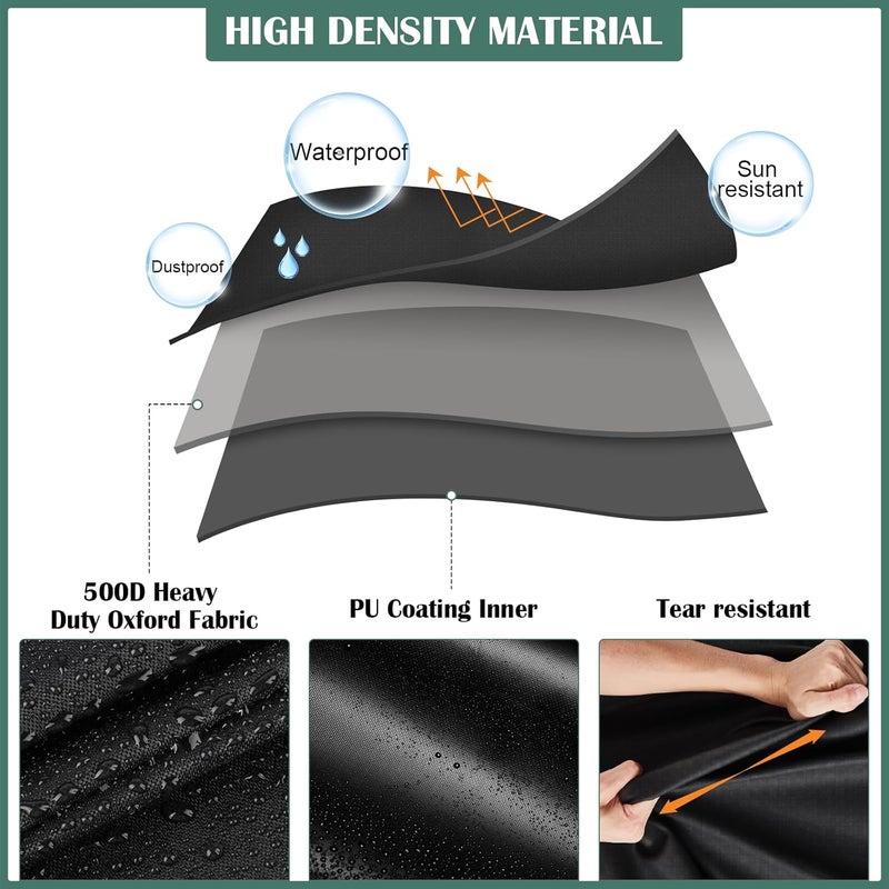 Kingling Outdoor TV Cover 58 Inch Weatherproof for 65 Inch TV, Waterproof Outdoor TV Stand Covers For Mobile TV Carts Stand, TV Screen Protection Covers For Outside- 58”L x 14”W x 55”H(Cover Only) - Image 3